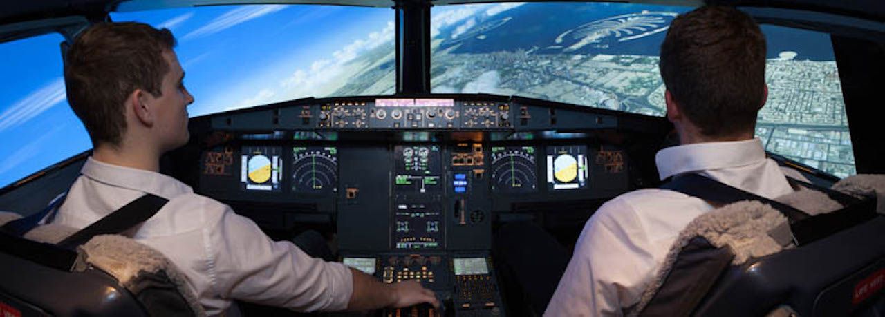 Simulator-Flug über Dubai