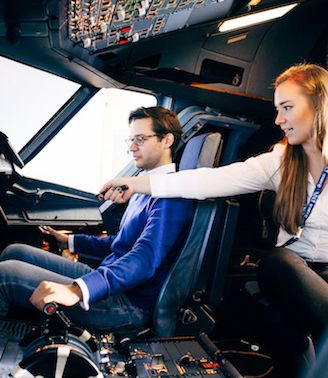 Sei selbst der Pilot im Airbus A320 Flugsimulator